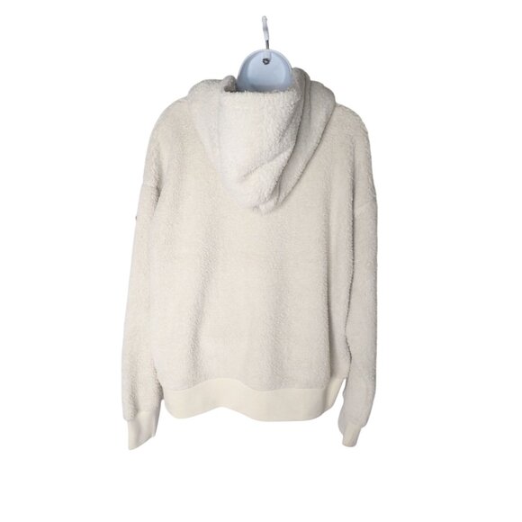 Burton Women's Lynx Full Zip Fleece Jacket L‎ Creme Brulee Snowboard Hooded - Picture 5 of 8